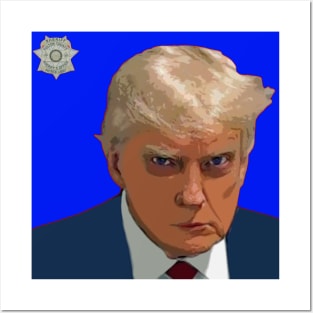 trump mugshot Posters and Art